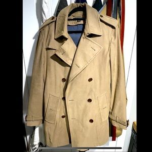 Banana Republic Mens Tan Trench Coat Size Medium